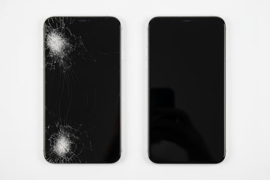 show one smashed and both the same size